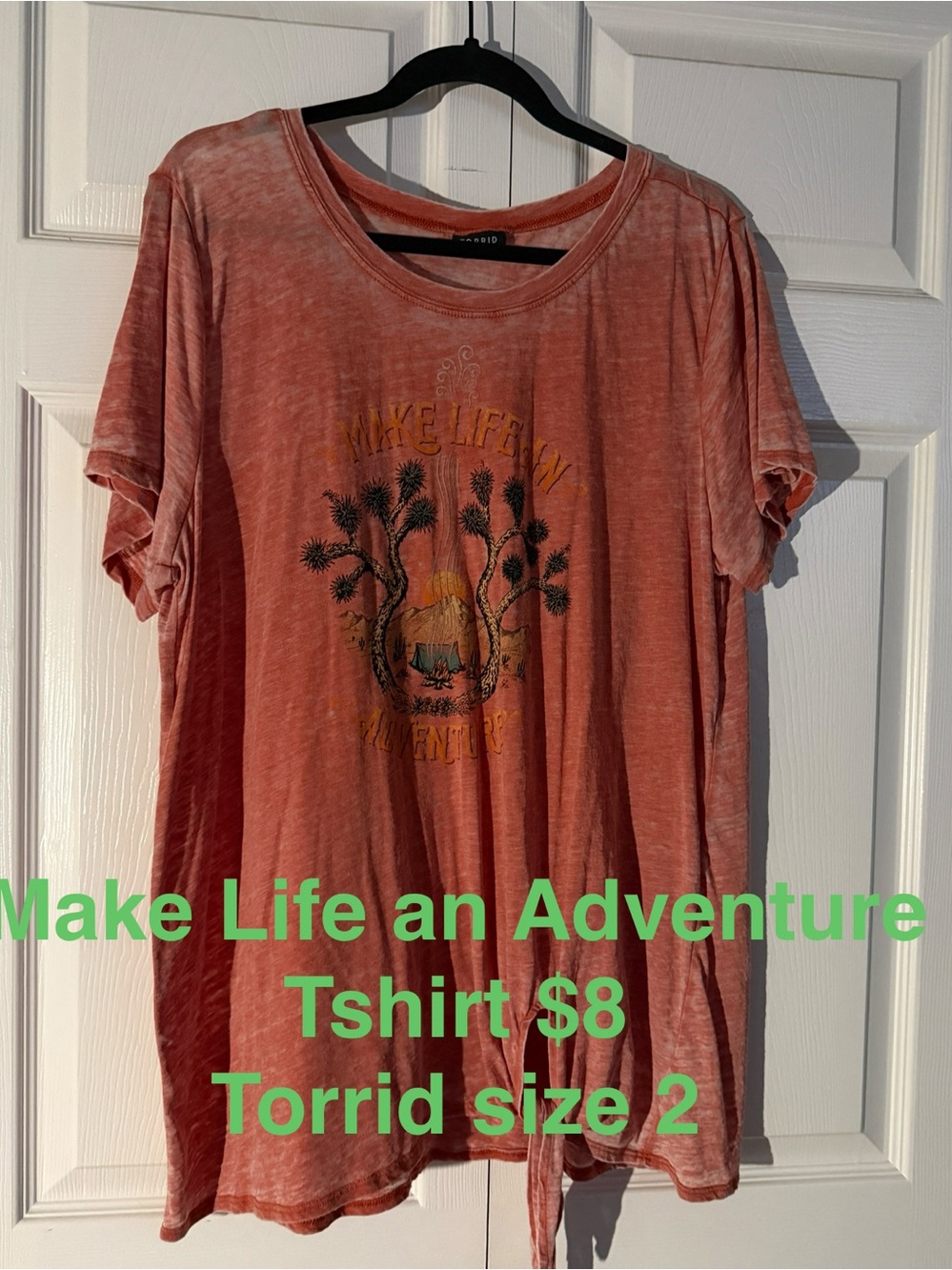 torrid Heathered Coral Short-Sleeve Tee